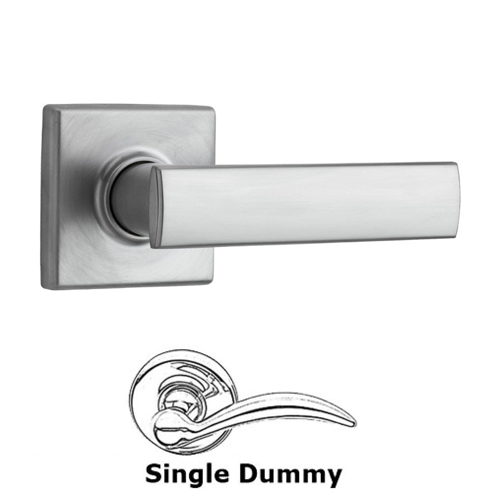 Vedani Single Dummy Door Lever in Satin Chrome