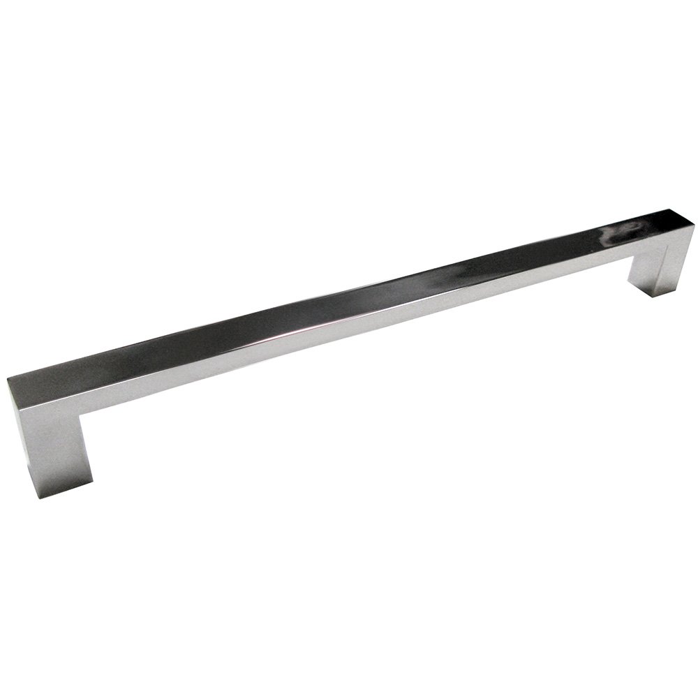 7 7/8" Centers Through Bolt Rectangular Oversized/Shower Door Pull in Polished Stainless Steel