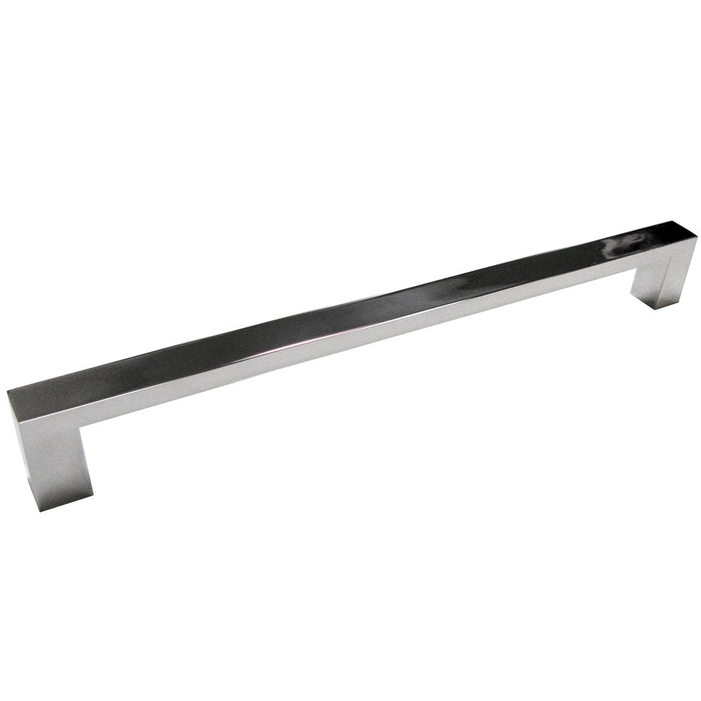 7 7/8" Centers Surface Mounted Rectangular Oversized Door Pull in Polished Stainless Steel
