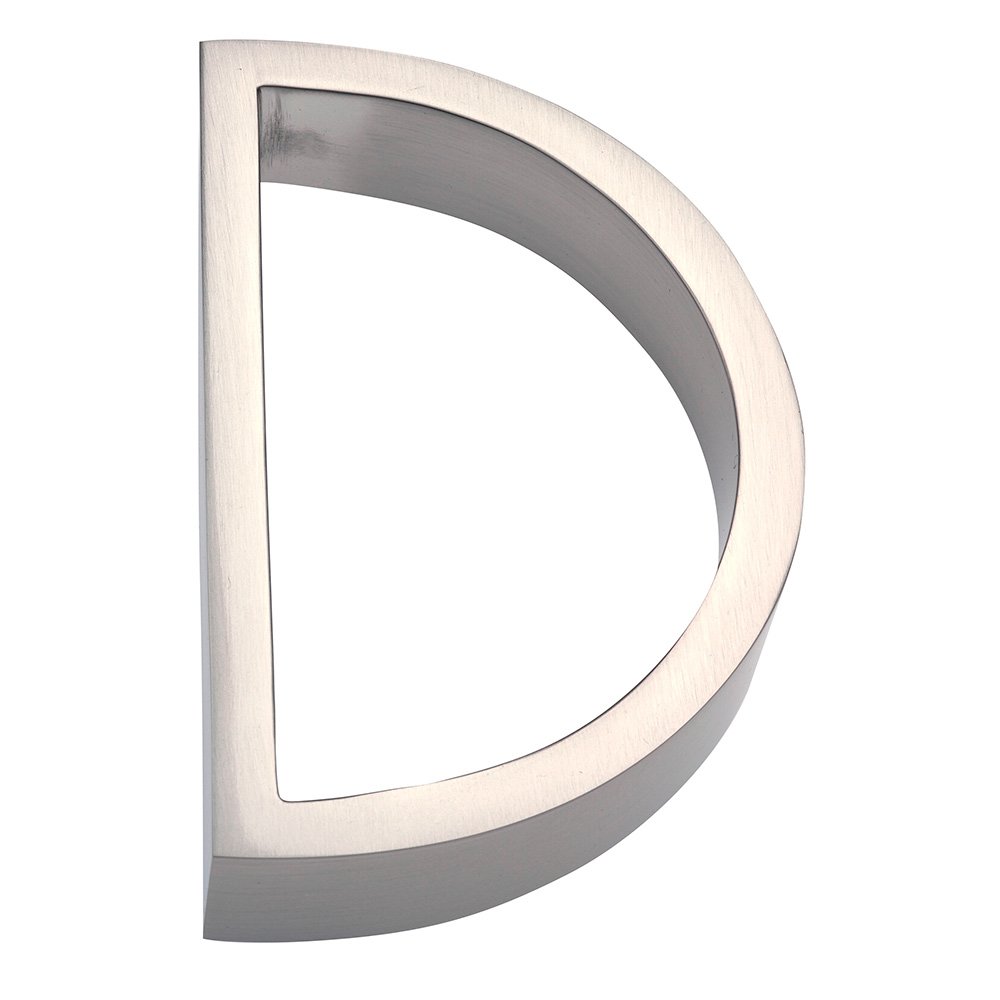 "D" House Letter in Satin Stainless Steel