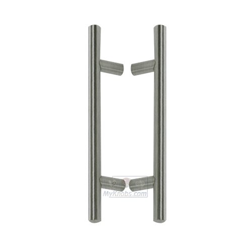 17 1/4" Centers Back to Back European Bar Appliance/Shower Door Pull in Satin Stainless Steel