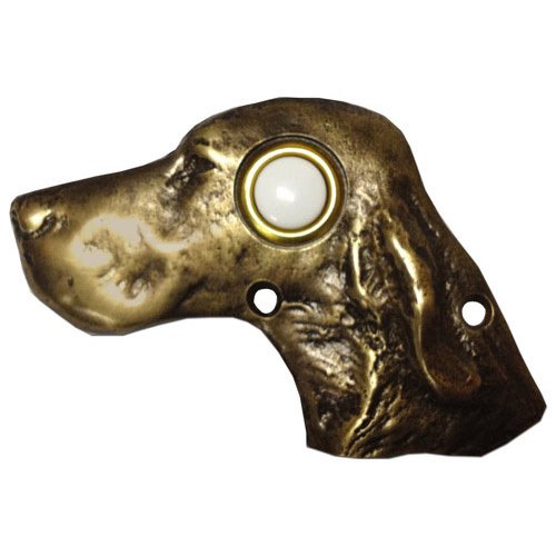 Dog Head Door Bell in Oil Rubbed Bronze