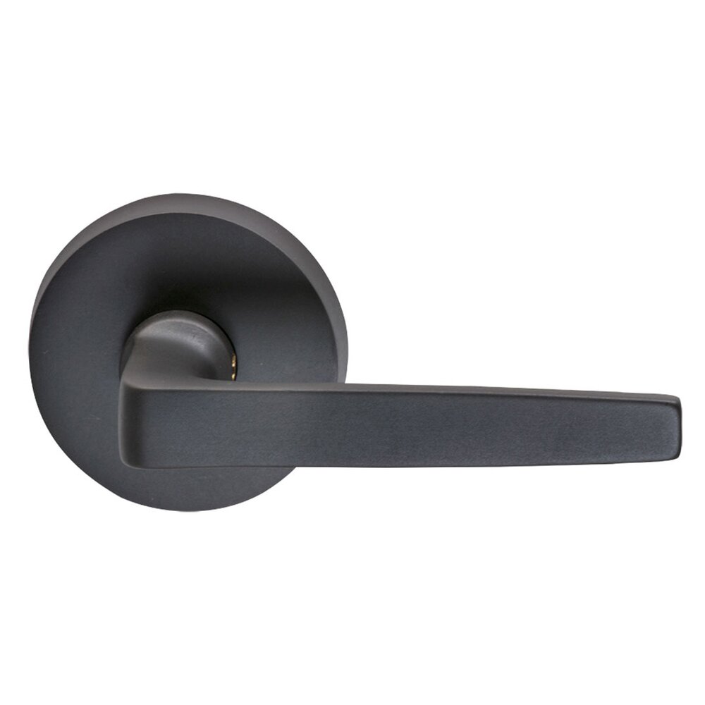 Passage Chicago Right Handed Lever with Plain Rosette in Oil Rubbed Bronze Lacquered