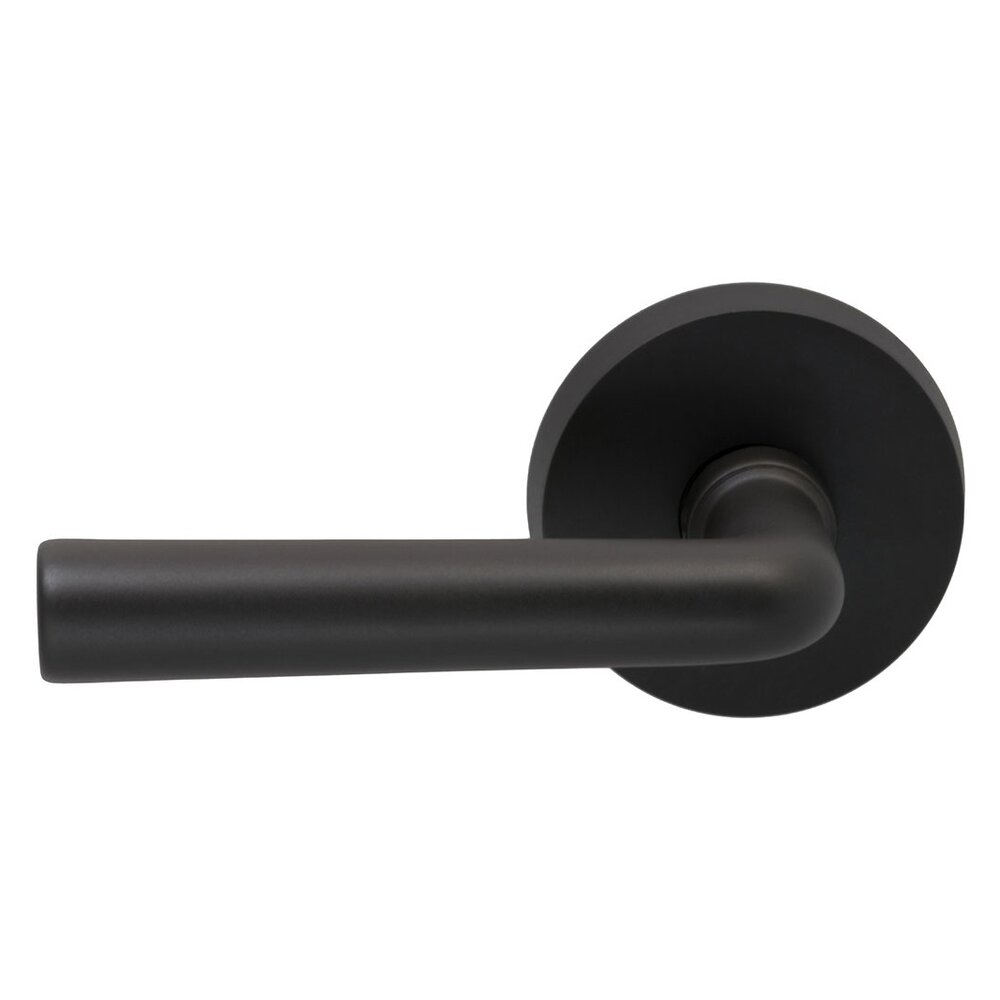 Double Dummy Soho Left Handed Lever with Plain Rosette in Oil Rubbed Bronze Lacquered