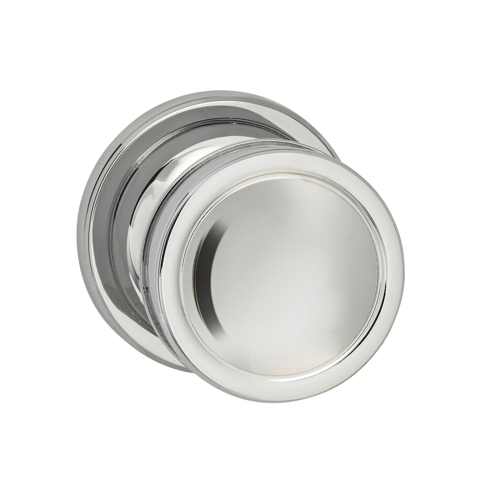 Privacy Edged Knob Edged Rose in Polished Chrome