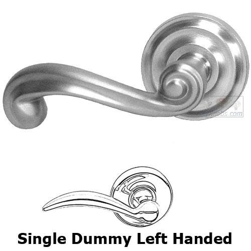 Single Dummy Wave Left Handed Lever with Radial Rosette in Max Steel