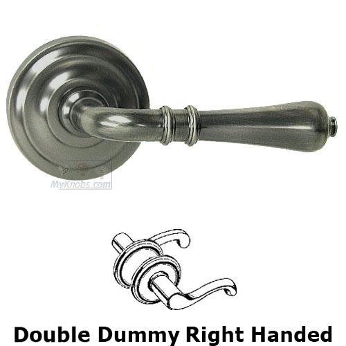 Double Dummy Orlean Right Handed Lever with Radial Rosette in Pewter