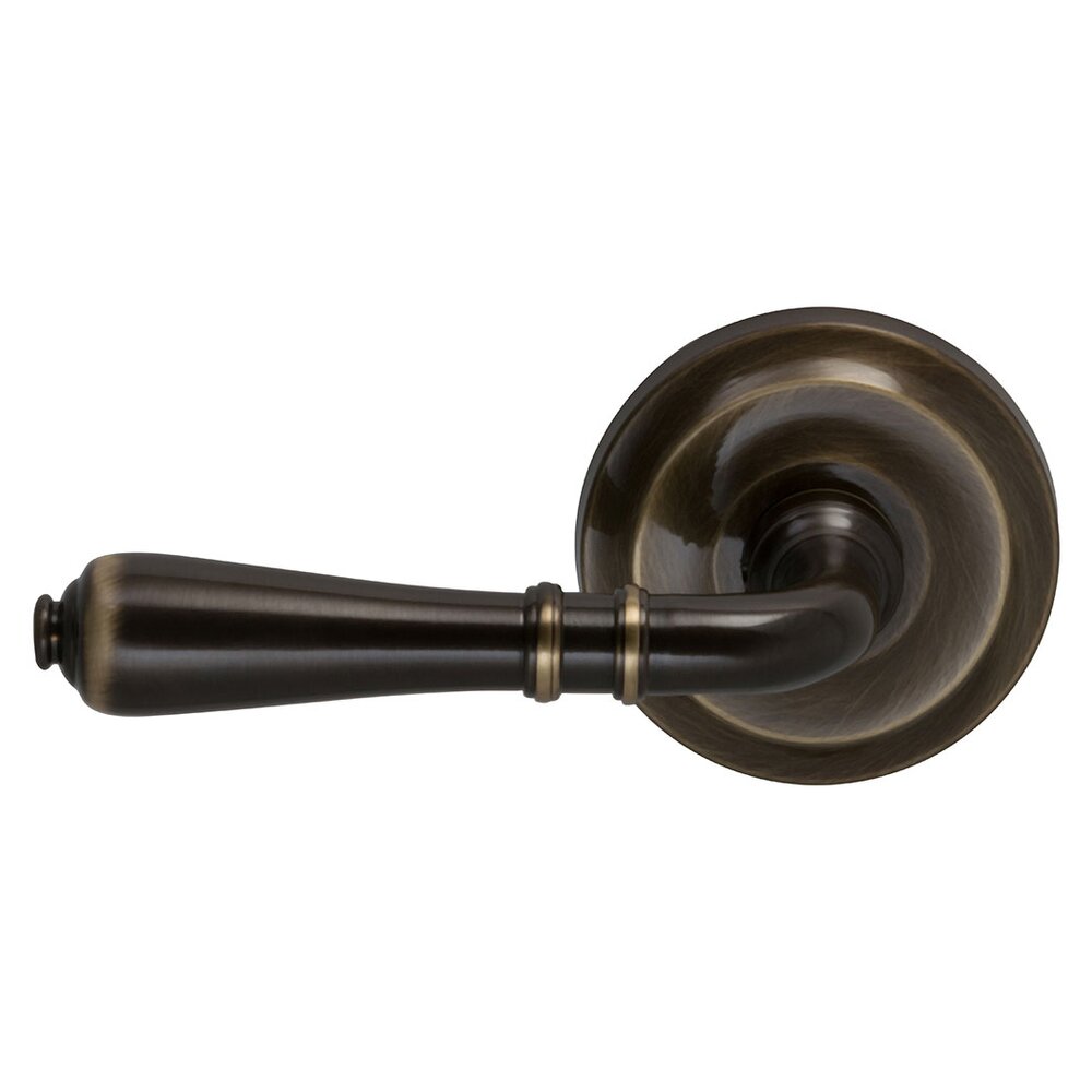 Privacy Traditions Left Handed Lever with Radial Rosette in Shaded Bronze Lacquered
