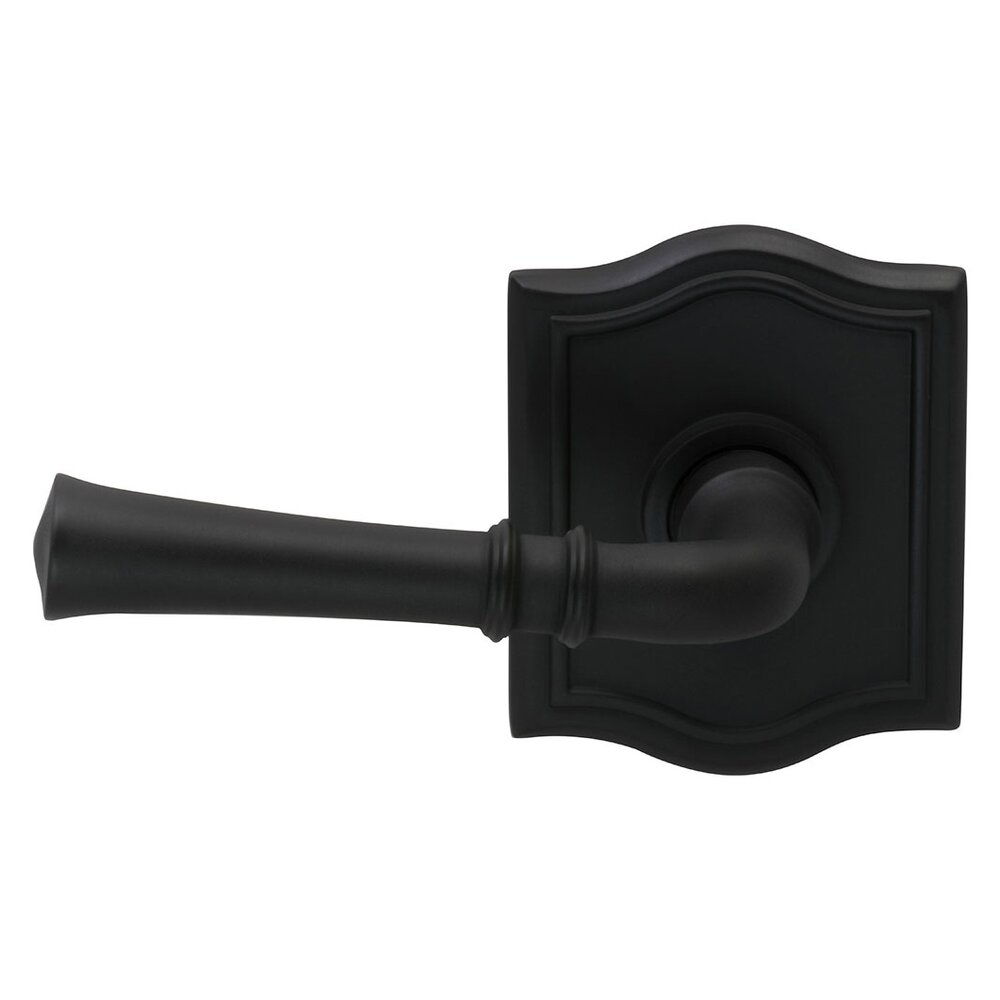 Double Dummy Traditional Left-Handed Lever with Arch Rose in Oil Rubbed Bronze Lacquered