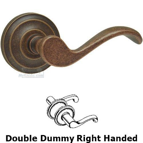 Double Dummy Spring Right Handed Lever with Radial Rosette in Vintage Copper