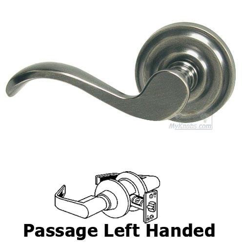 Passage Spring Left Handed Lever with Radial Rosette in Pewter