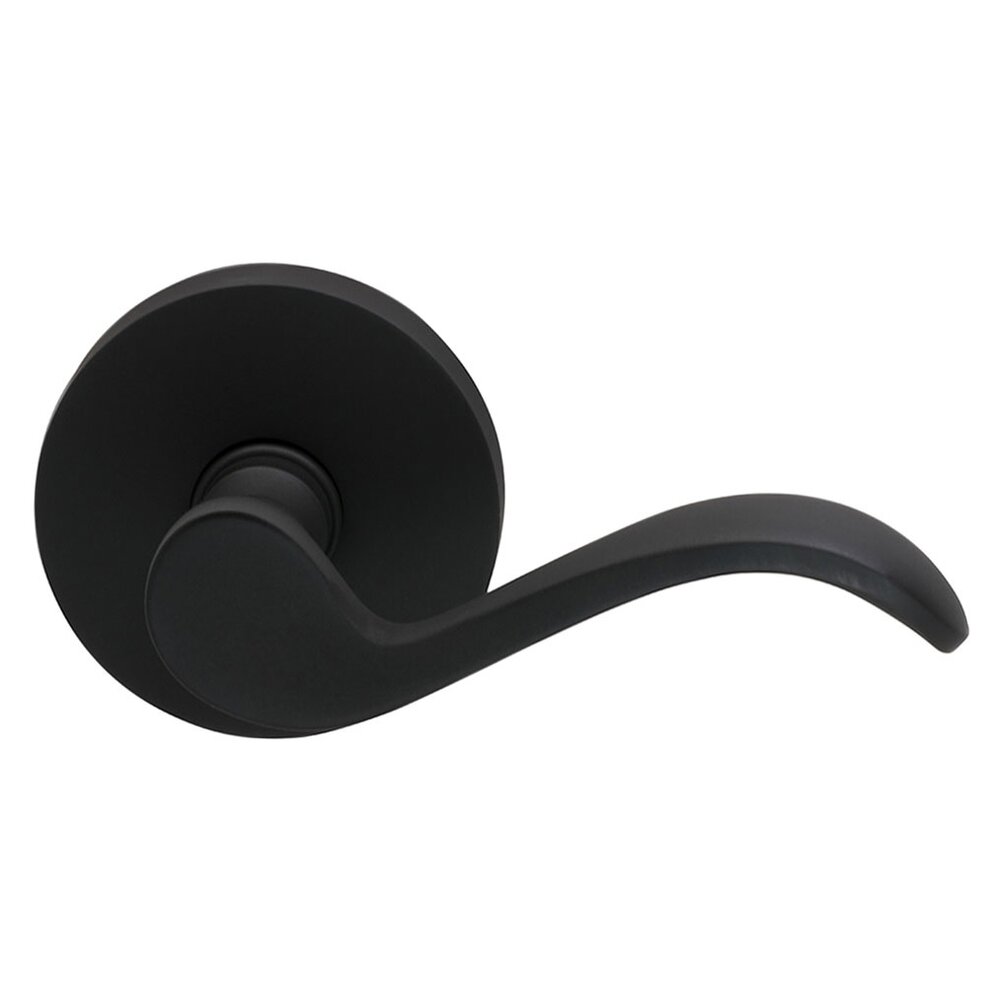 Right Handed Double Dummy Wave Lever with Modern Rose in Oil Rubbed Bronze Lacquered