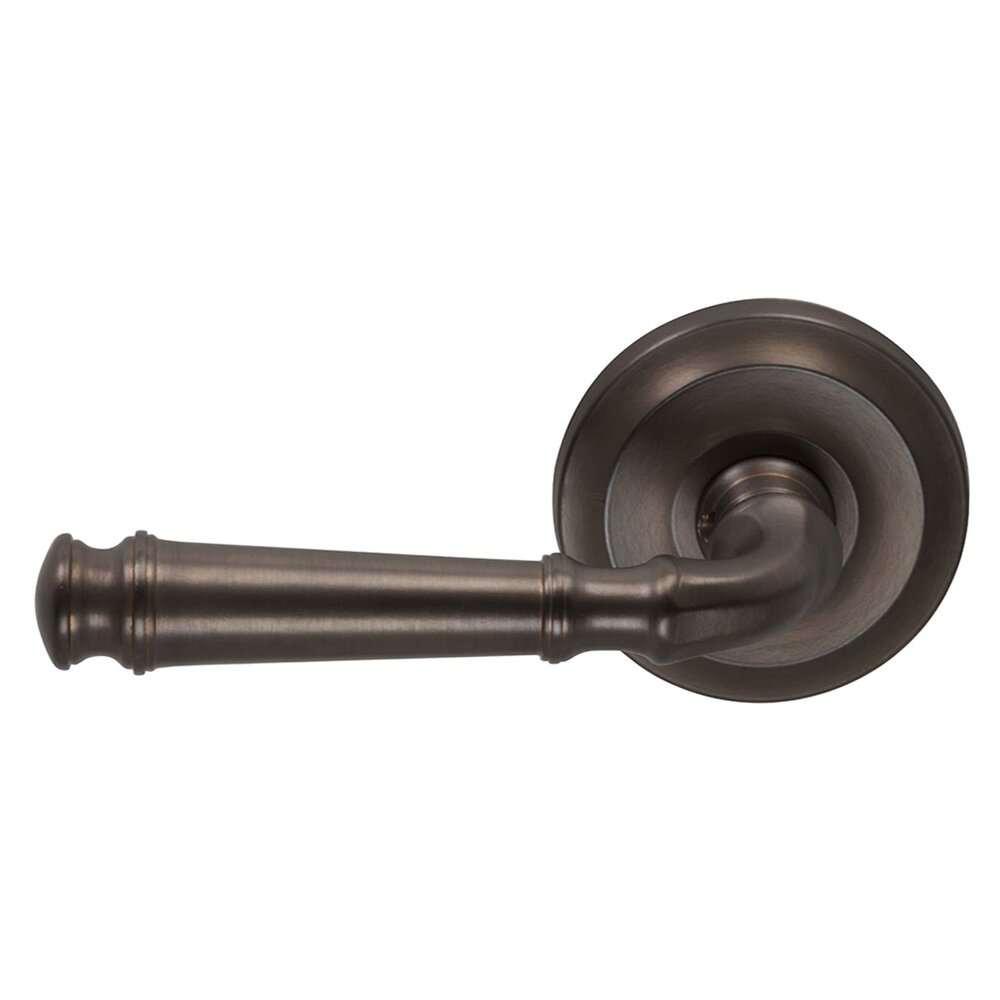 Single Dummy Traditions Left Handed Lever with Radial Rosette in Antique Bronze Unlacquered