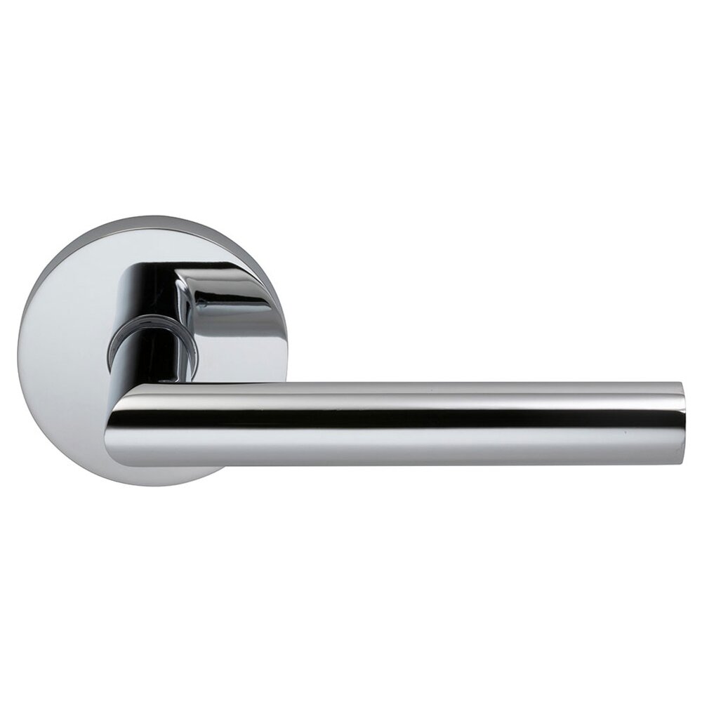 Double Dummy Modern Right-Handed Lever with Modern Rose in Polished Chrome