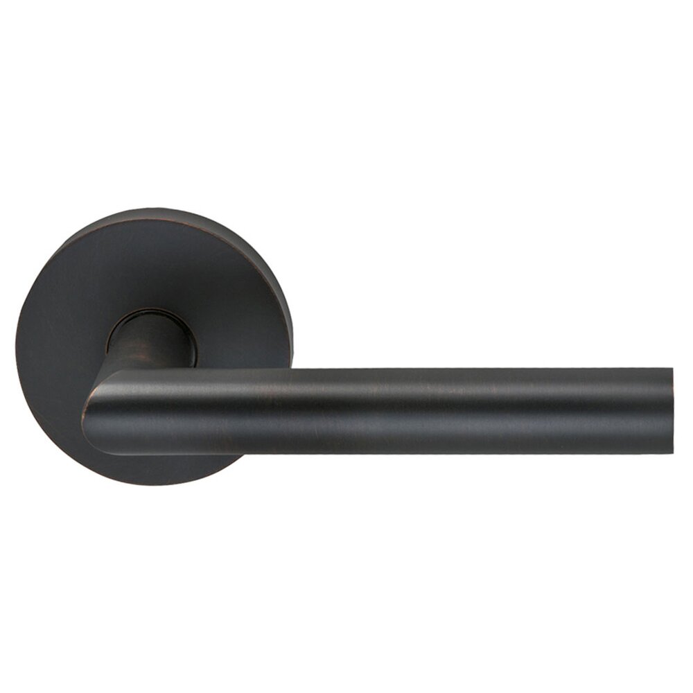 Double Dummy Modern Right-Handed Lever with Modern Rose in Tuscan Bronze