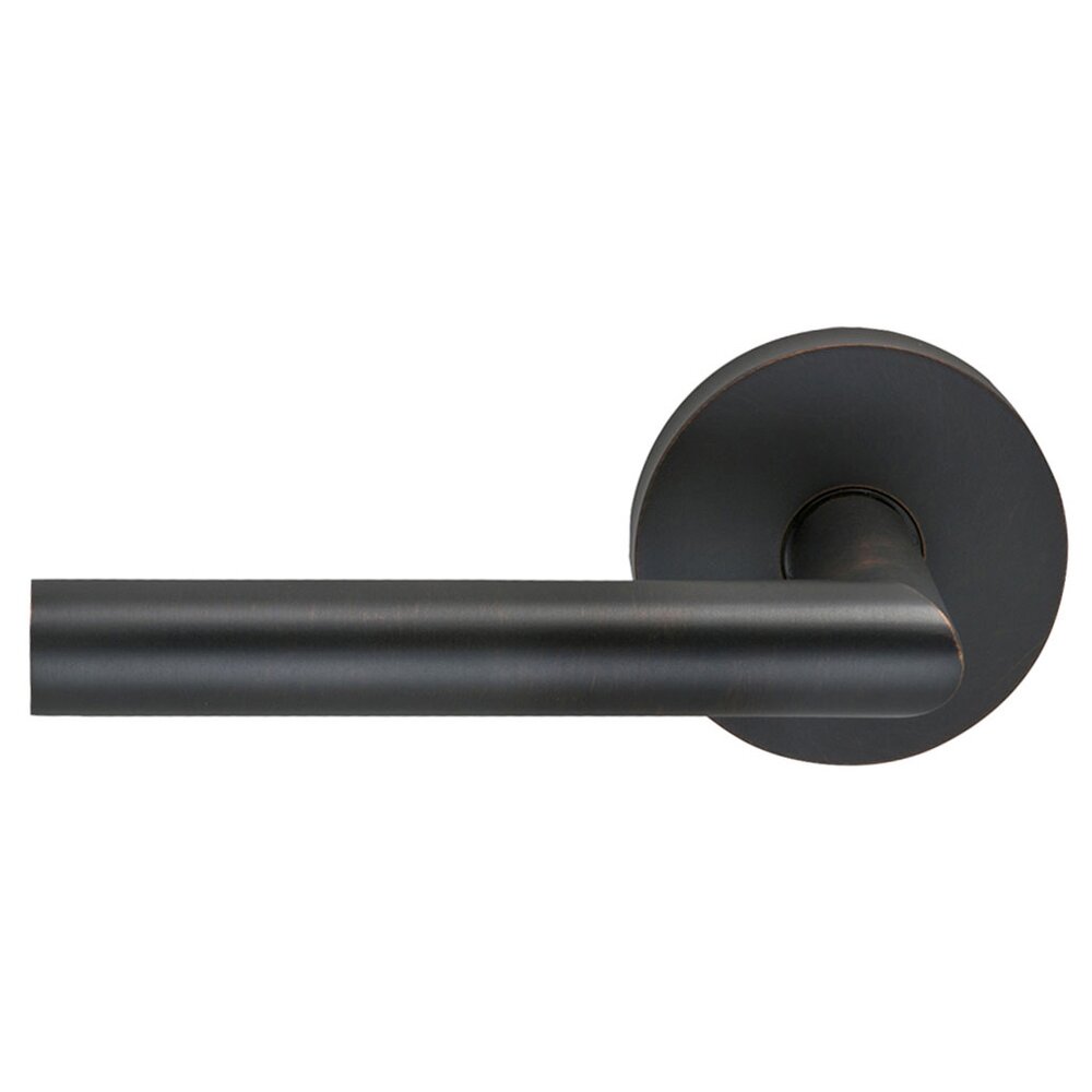 Single Dummy Modern Left-Handed Lever with Modern Rose in Tuscan Bronze
