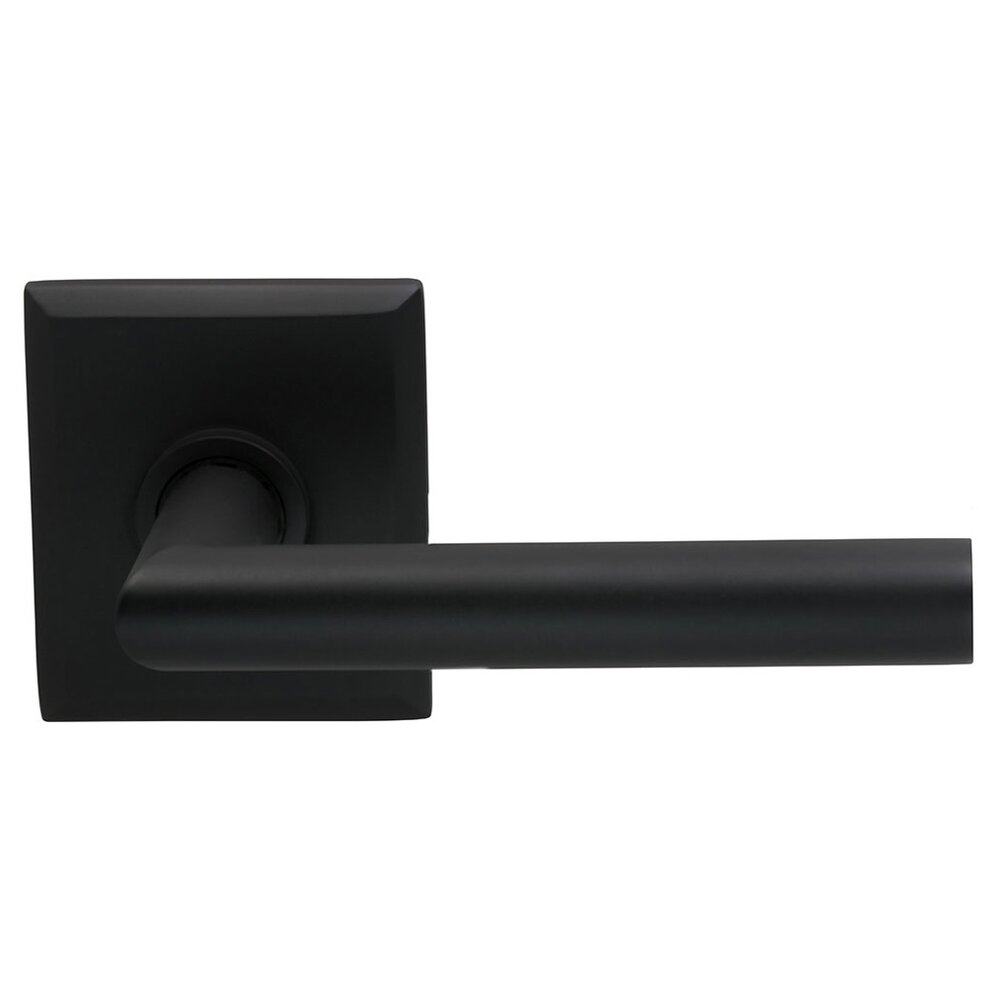 Single Dummy Modern Right-Handed Lever with Rectangle Rose in Oil Rubbed Bronze Lacquered