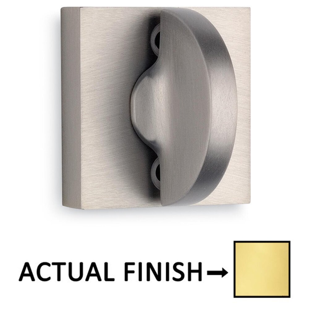 Modern Mortise Privacy Bolt in Satin Nickel Lacquered