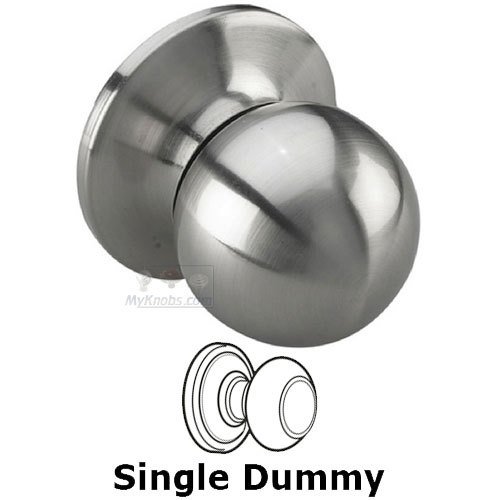 Dummy Ball Door Knob in Satin Nickel