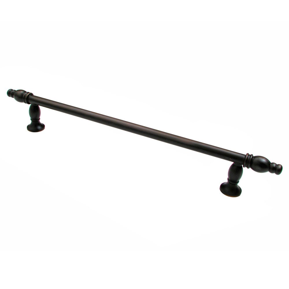 12" Centers Oversized Pull with Detailed Ends in Brushed Oil Rubbed Bronze