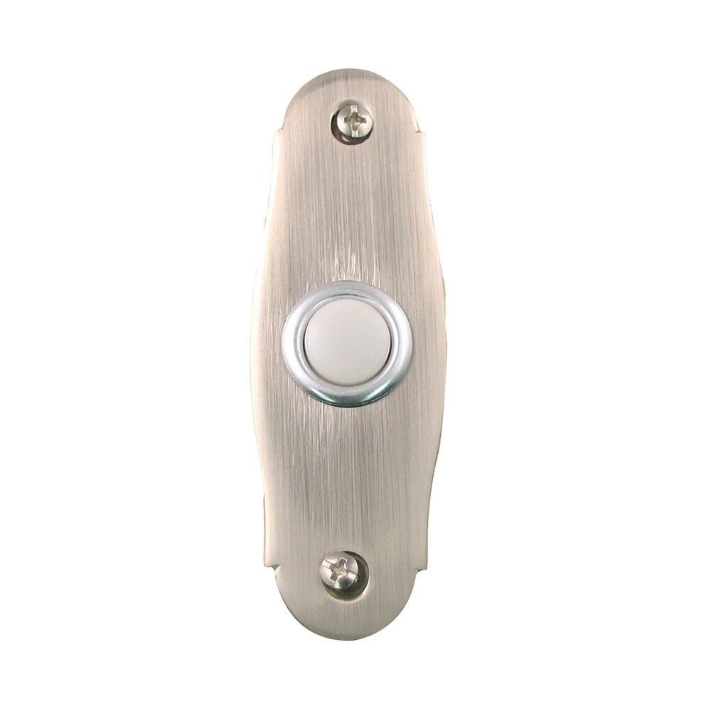 3 3/4" Lighted Doorbell in Satin Nickel