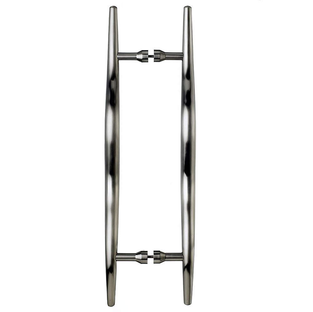 12" Centers Back to Back Door Pull in Brushed Satin Nickel
