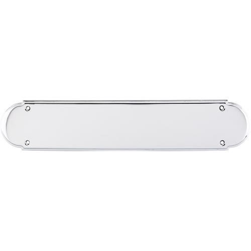 Non-beaded Push Plate in Polished Chrome