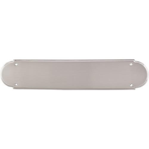 Non-beaded Push Plate in Brushed Satin Nickel