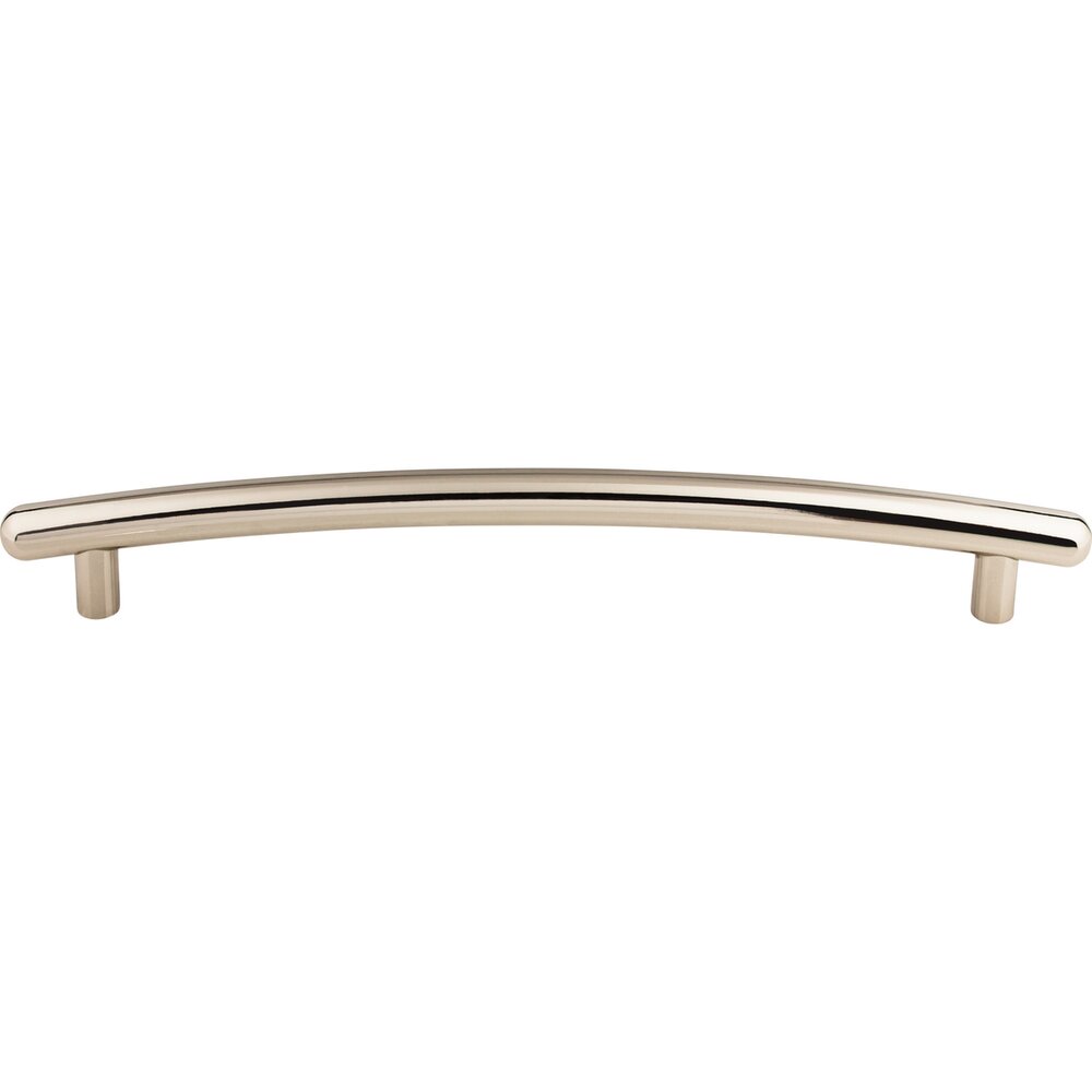 Curved 12" Centers Appliance Pull in Polished Nickel