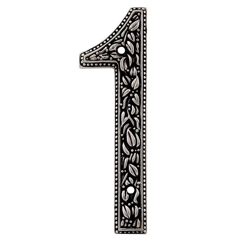 1 Number in Antique Silver