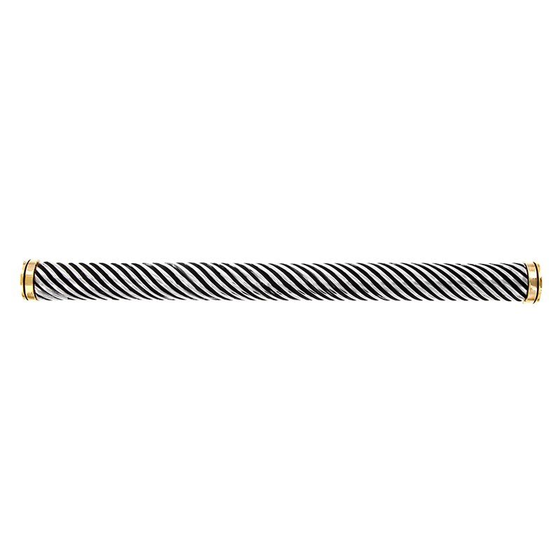 Rope 2 Tone Handle - 9" Centers in Silver And Gold