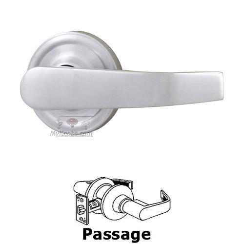 Access Universally Handed Passage Door Lever in Satin Chrome