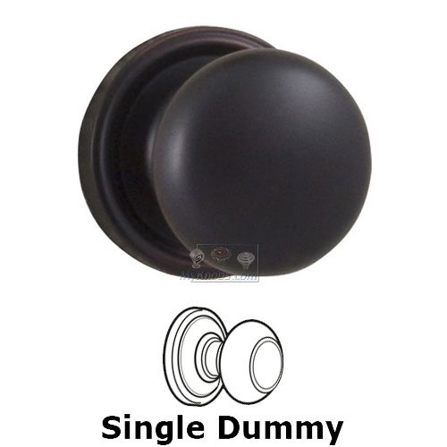 Impresa Single Dummy Door Knob in Oil Rubbed Bronze