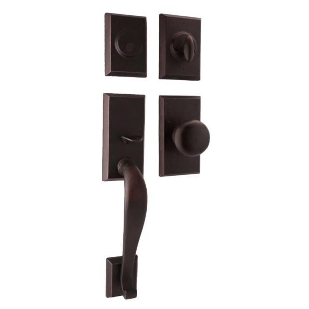 Aspen - Dummy Handleset with Wexford Knob in Oil Rubbed Bronze