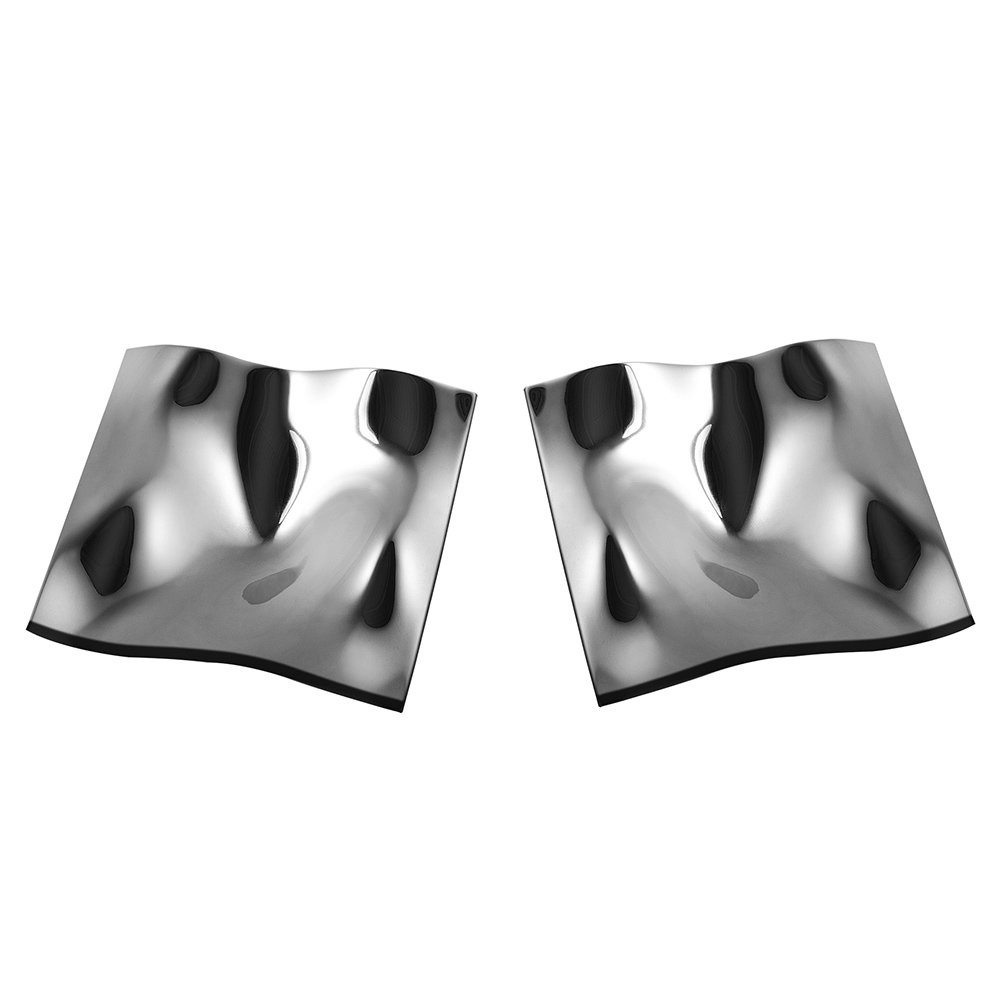 Door Knob Back to Back W 4 1/8" x H 4 1/8" in Polished Chrome