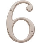 #6 House Number in Lifetime PVD Polished Nickel