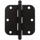 3 1/2" x 3 1/2" 5/8" Radius/Heavy Duty Door Hinge with Ball Tips (Sold as a Pair) in Oil Rubbed Bronze