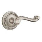 Single Dummy Right Handed Rope Lever With Rope Rose in Pewter