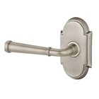 Passage Left Handed Merrimack Lever With #8 Rose in Pewter