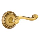 Privacy Right Handed Rope Lever With Rope Rose in French Antique Brass