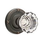 Astoria Privacy Door Knob with Ribbon & Reed Rose in Oil Rubbed Bronze