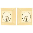 Quincy Double Cylinder Deadbolt in Polished Brass