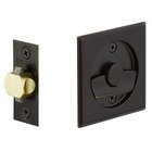 Tubular Square Privacy Pocket Door Lock in Oil Rubbed Bronze
