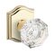 Baldwin Reserve - Crystal Door Knob with Traditional Arch Rose