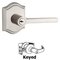 Baldwin Reserve - Square Door Lever with Traditional Arch Rose