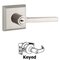 Baldwin Reserve - Square Door Lever with Traditional Square Rose