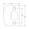 Emtek Hardware - Brass Modern - Square Door Knob With Square Rosette