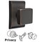 Emtek Hardware - Brass Modern - Square Door Knob With Neos Rosette