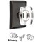 Emtek Hardware - Crystal Door Hardware - Windsor Door Knob with Neos Rose