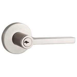 Baldwin Reserve - Square Door Lever with Contemporary Round Rose